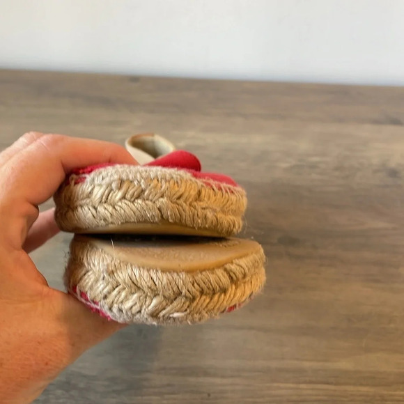 Tory Burch, women’s 7, tan and red summer espadrille flats, good condition - Picture 10 of 13